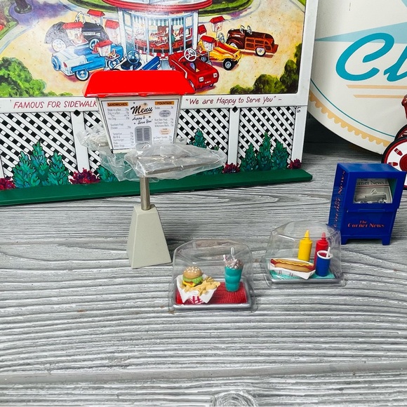 Vintage hallmark kiddie car movie , sign , trash can , news paper, mechanic ect - Picture 4 of 16